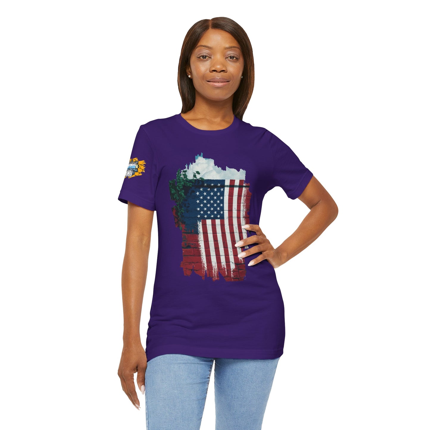 American flag tee