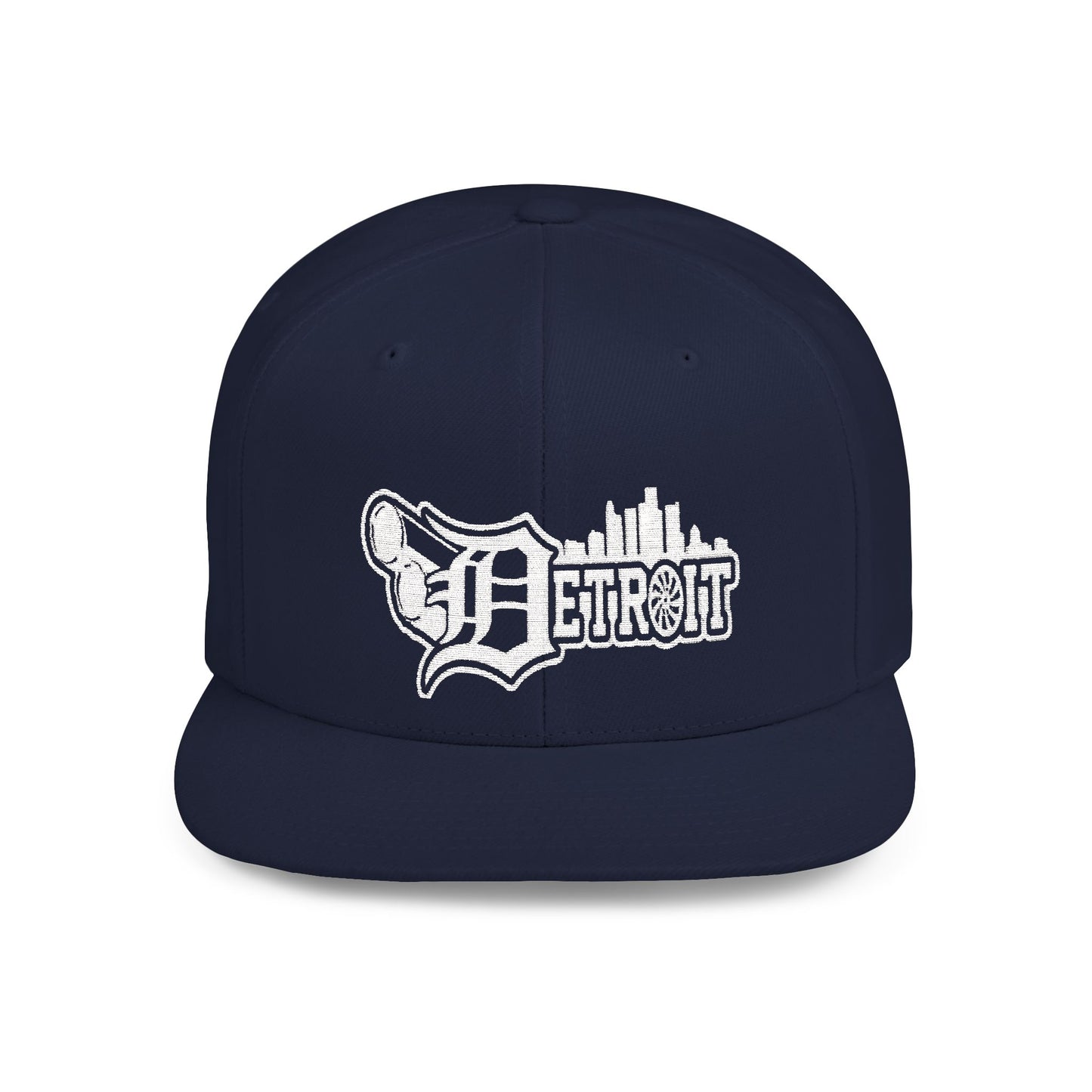 Big pipes detroit Flat Bill Snapback
