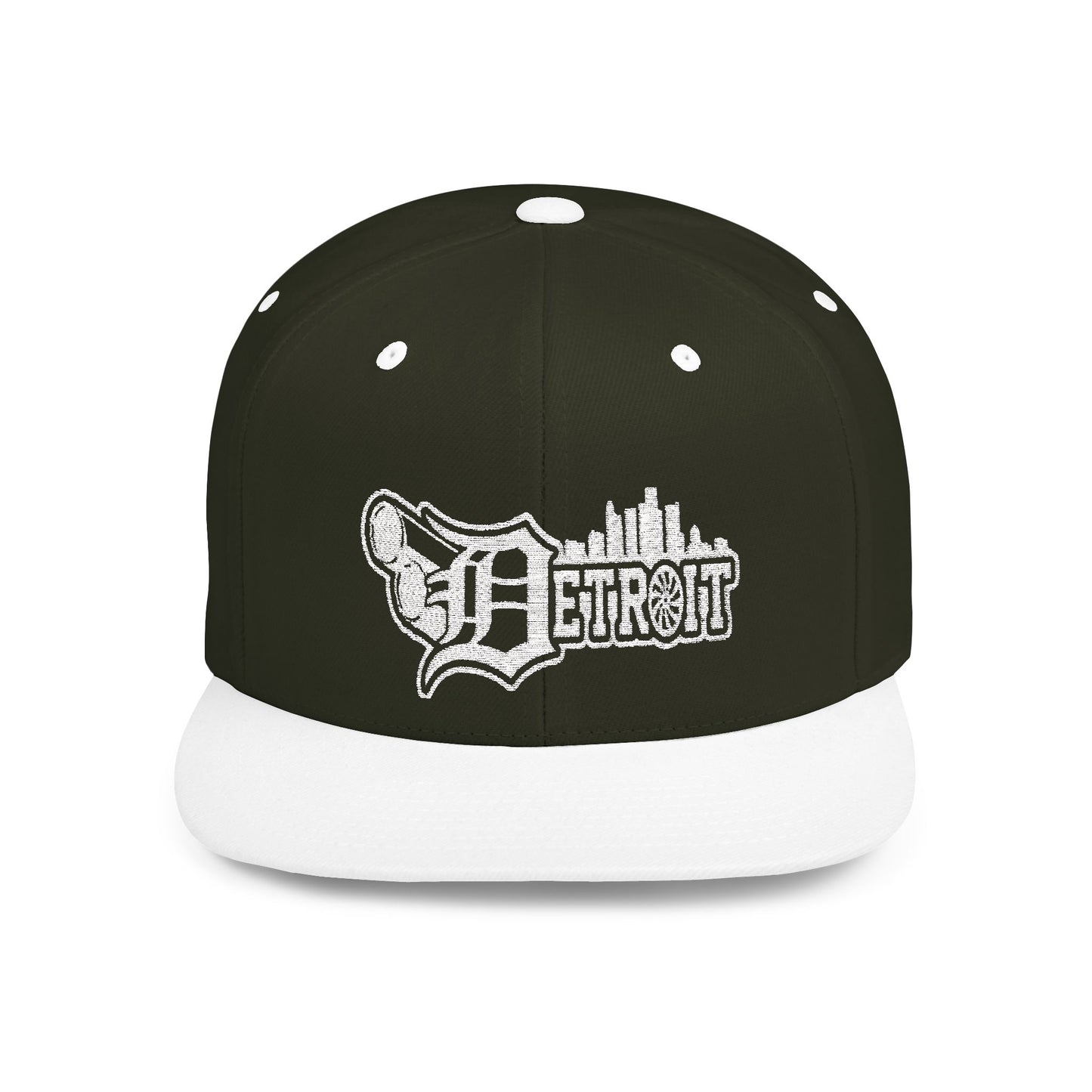 Big pipes detroit Flat Bill Snapback