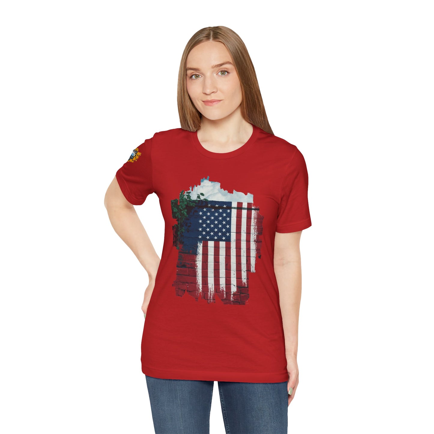 American flag tee