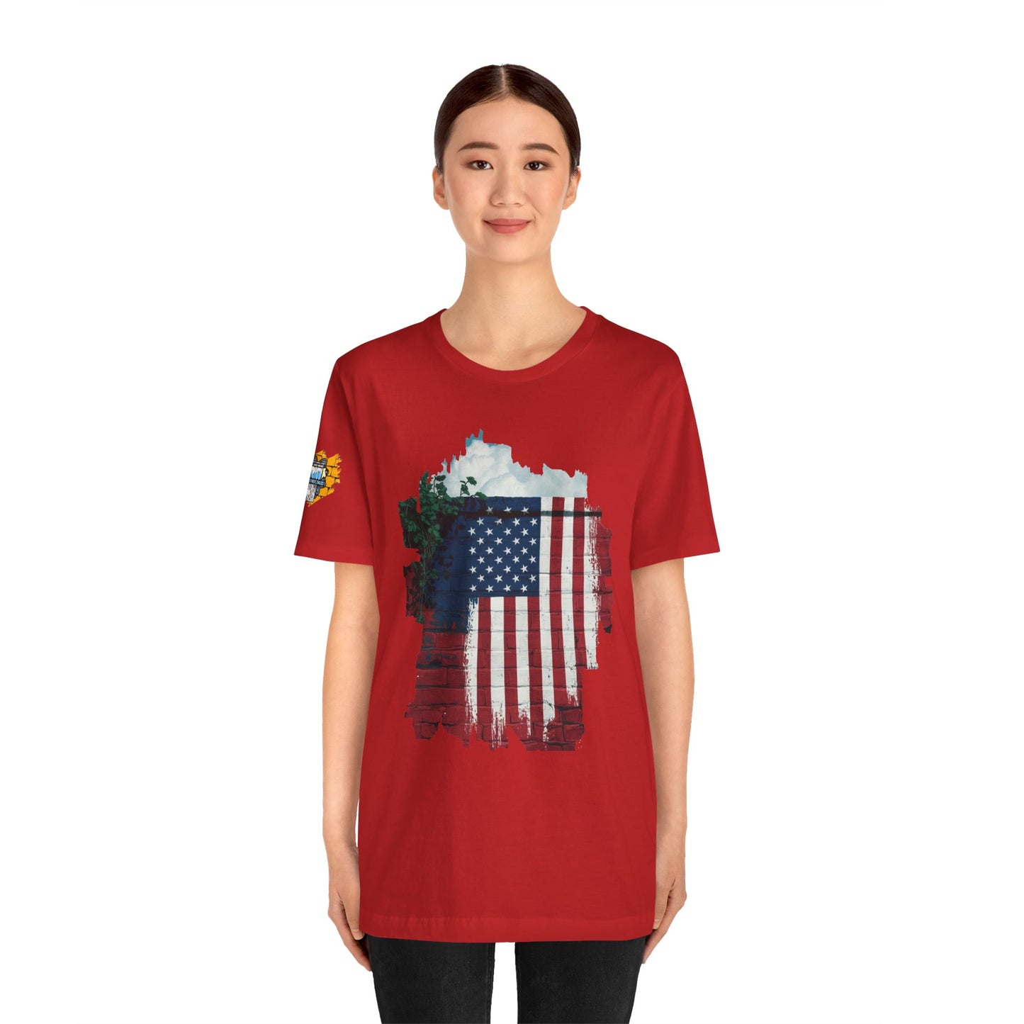 American flag tee