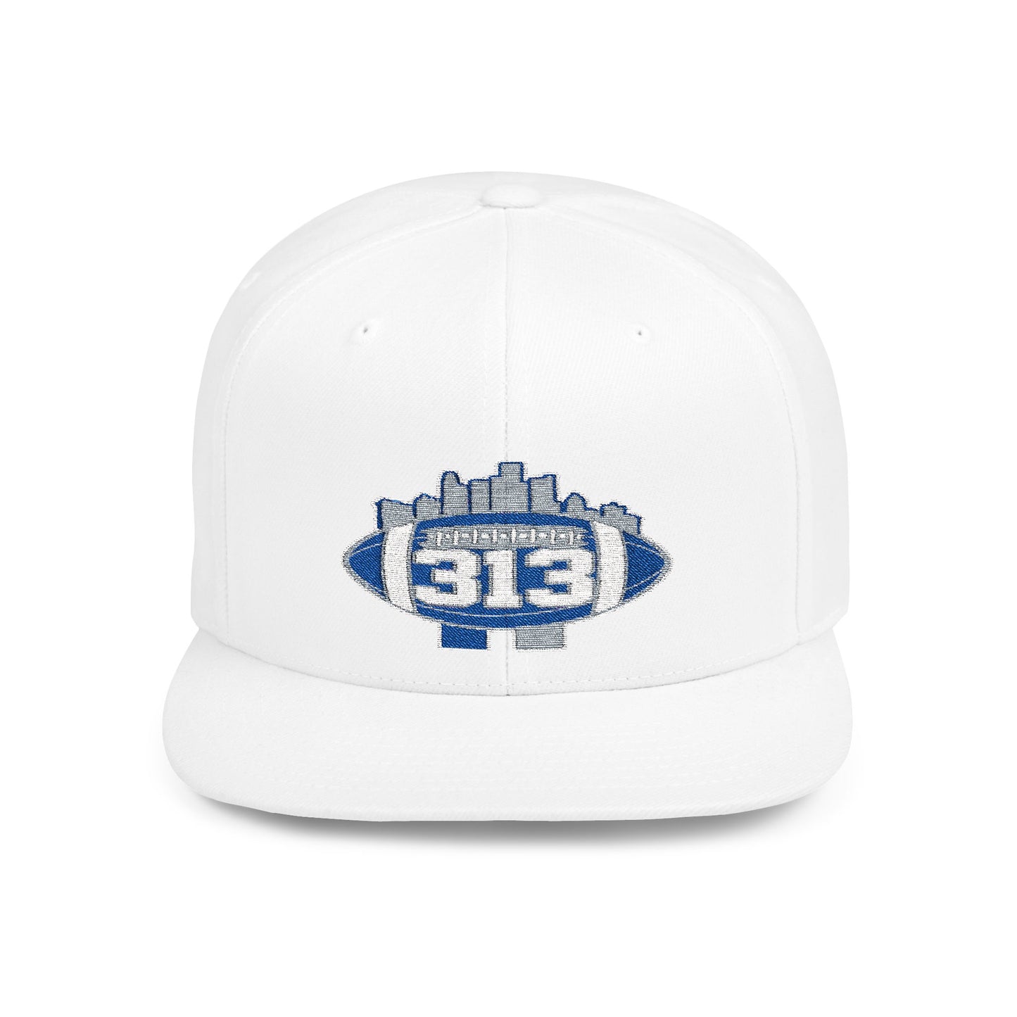 313 football Flat Bill Snapback