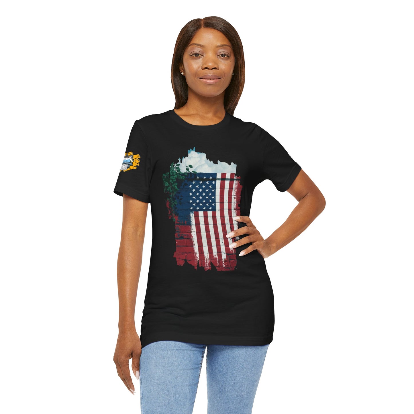 American flag tee