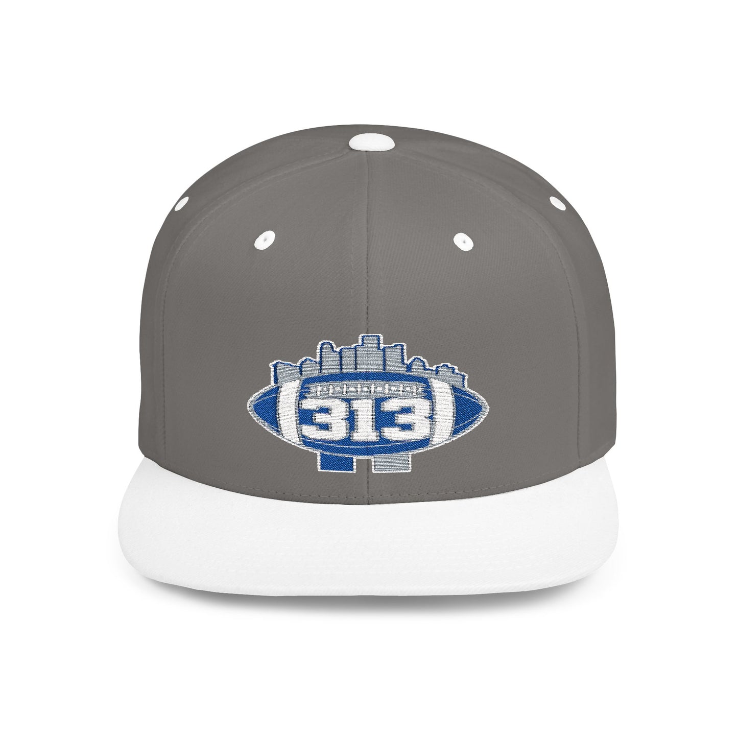 313 football Flat Bill Snapback