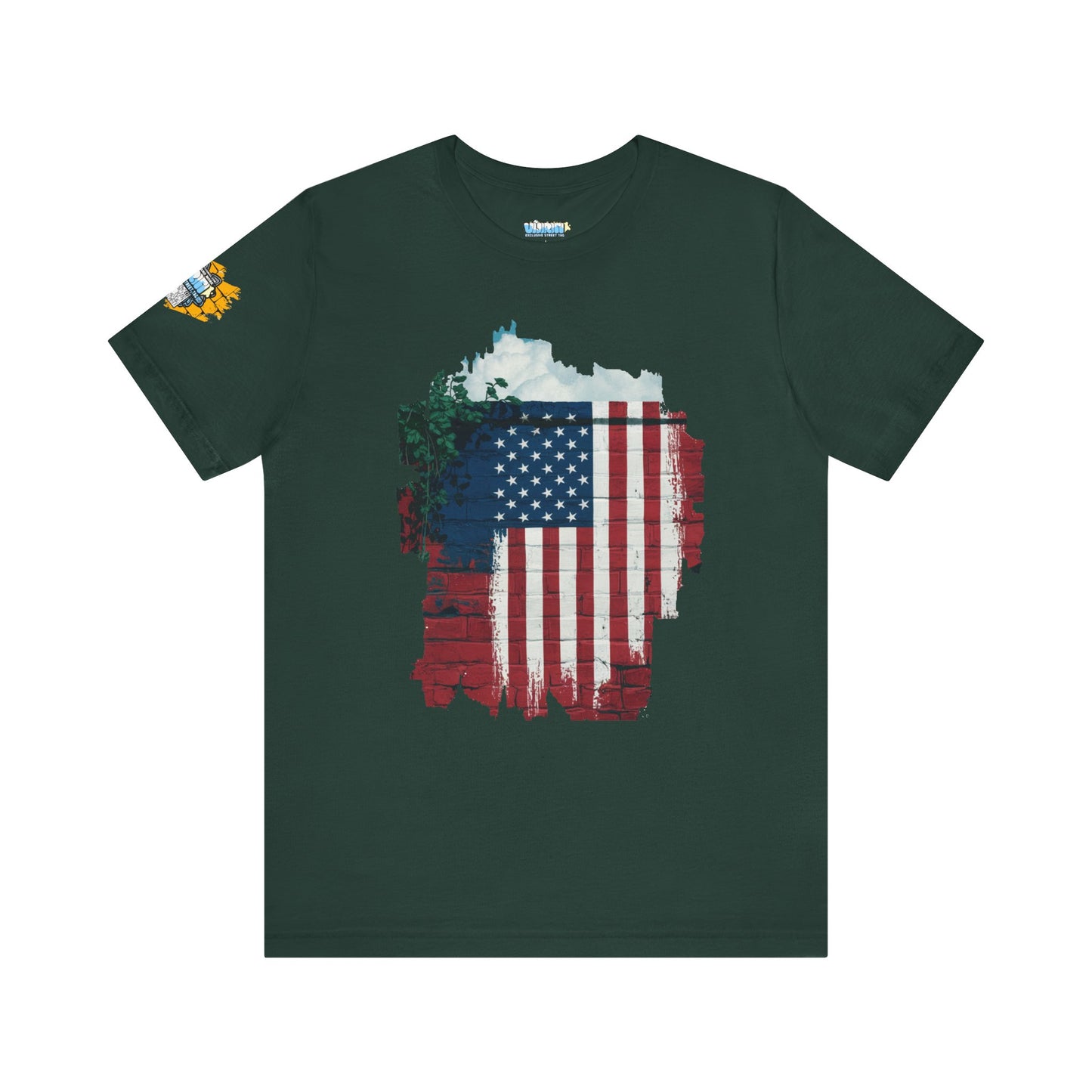 American flag tee