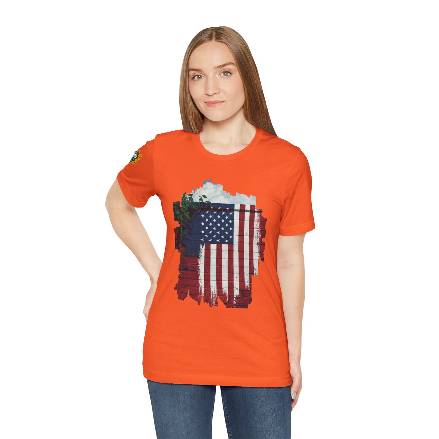 American flag tee
