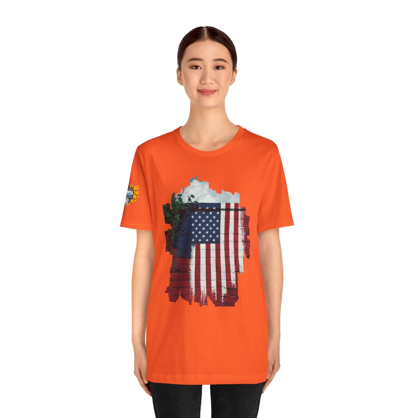 American flag tee