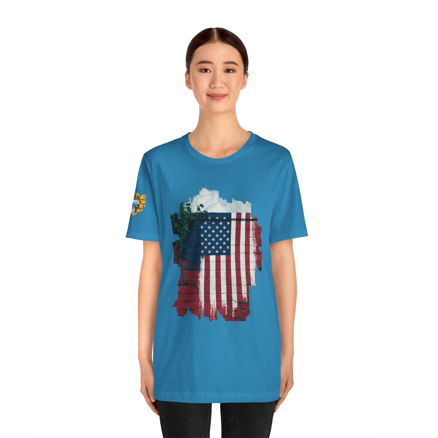 American flag tee