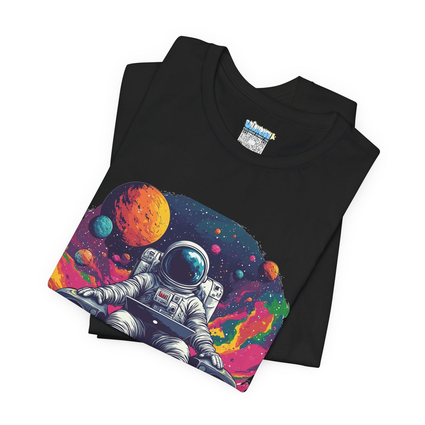 Cosmic Beats Astronaut Tee - Unisex Short Sleeve T-Shirt