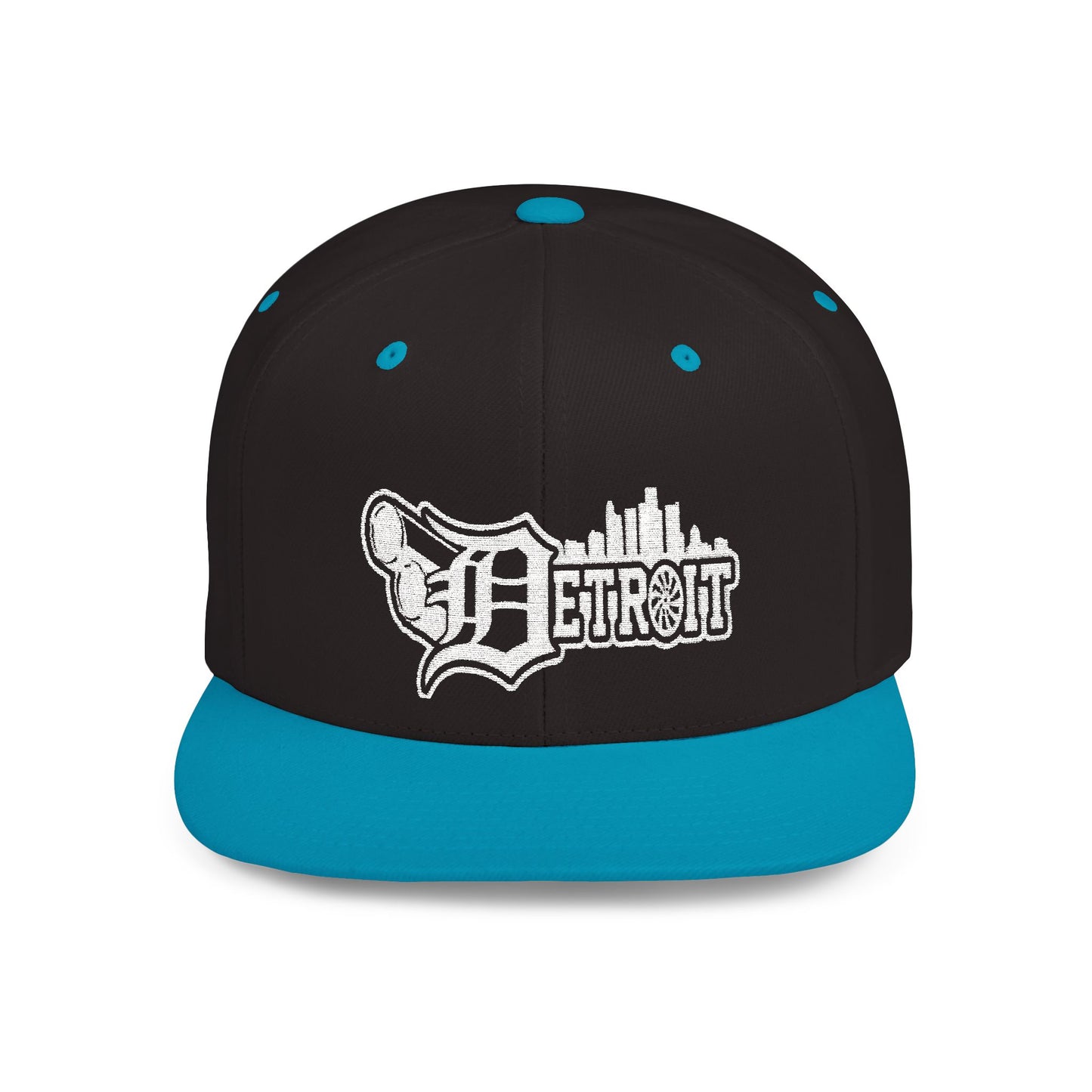 Big pipes detroit Flat Bill Snapback