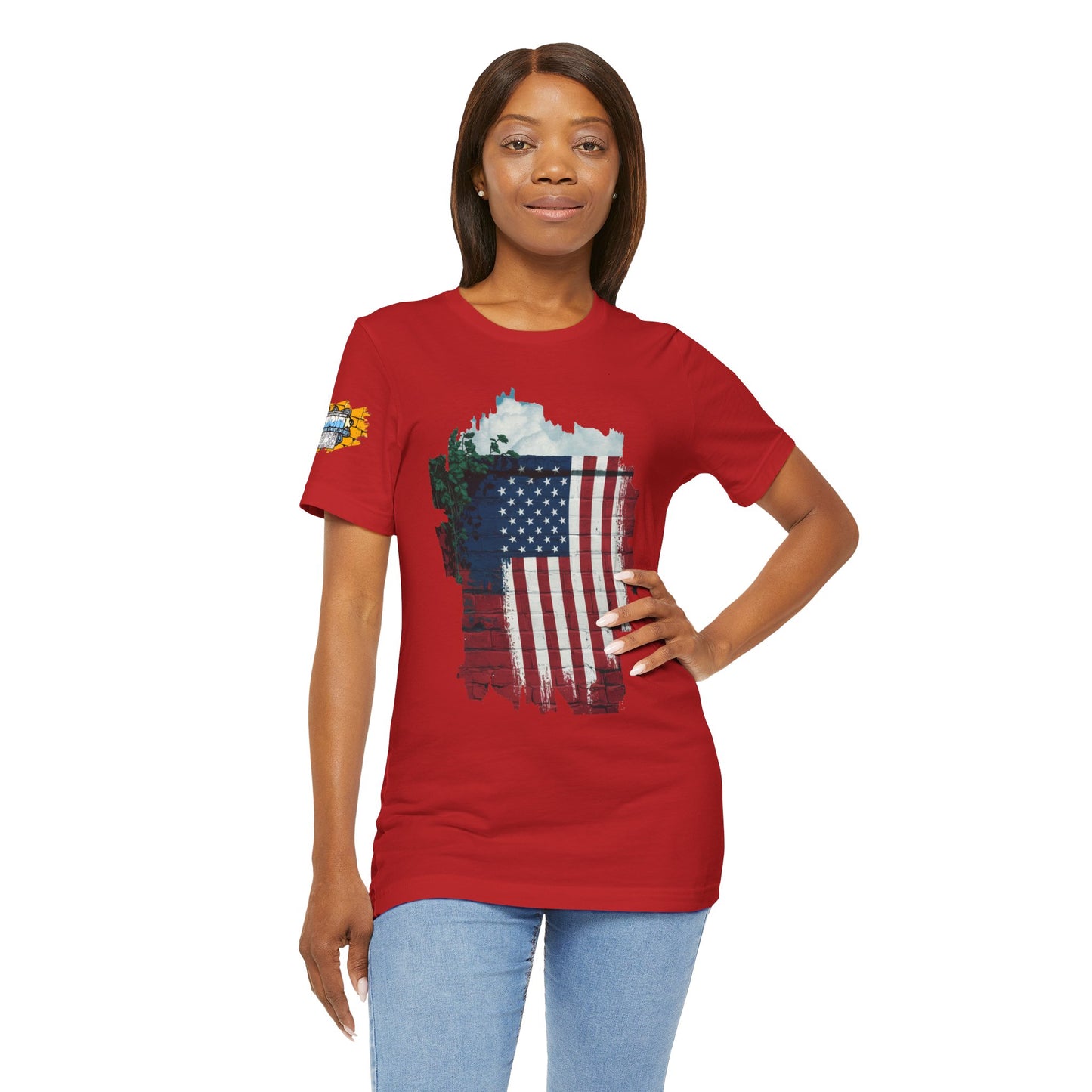 American flag tee