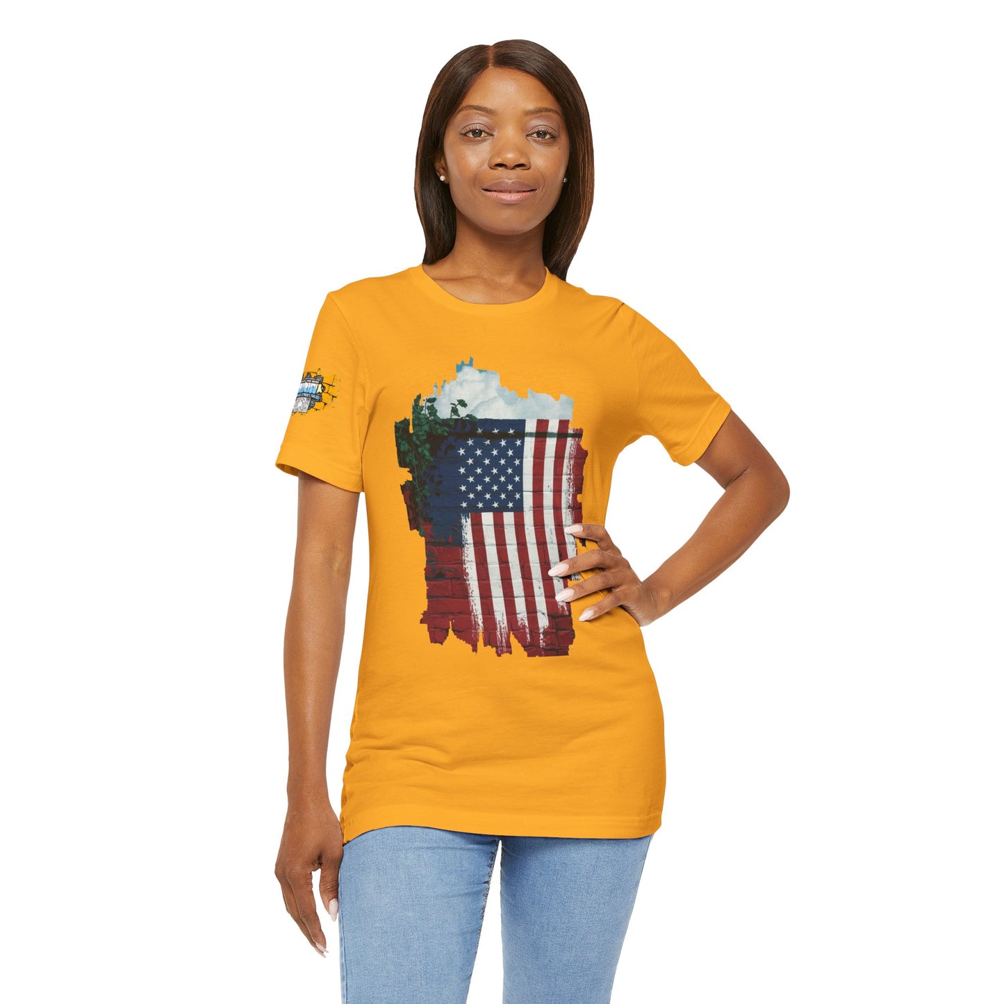 American flag tee
