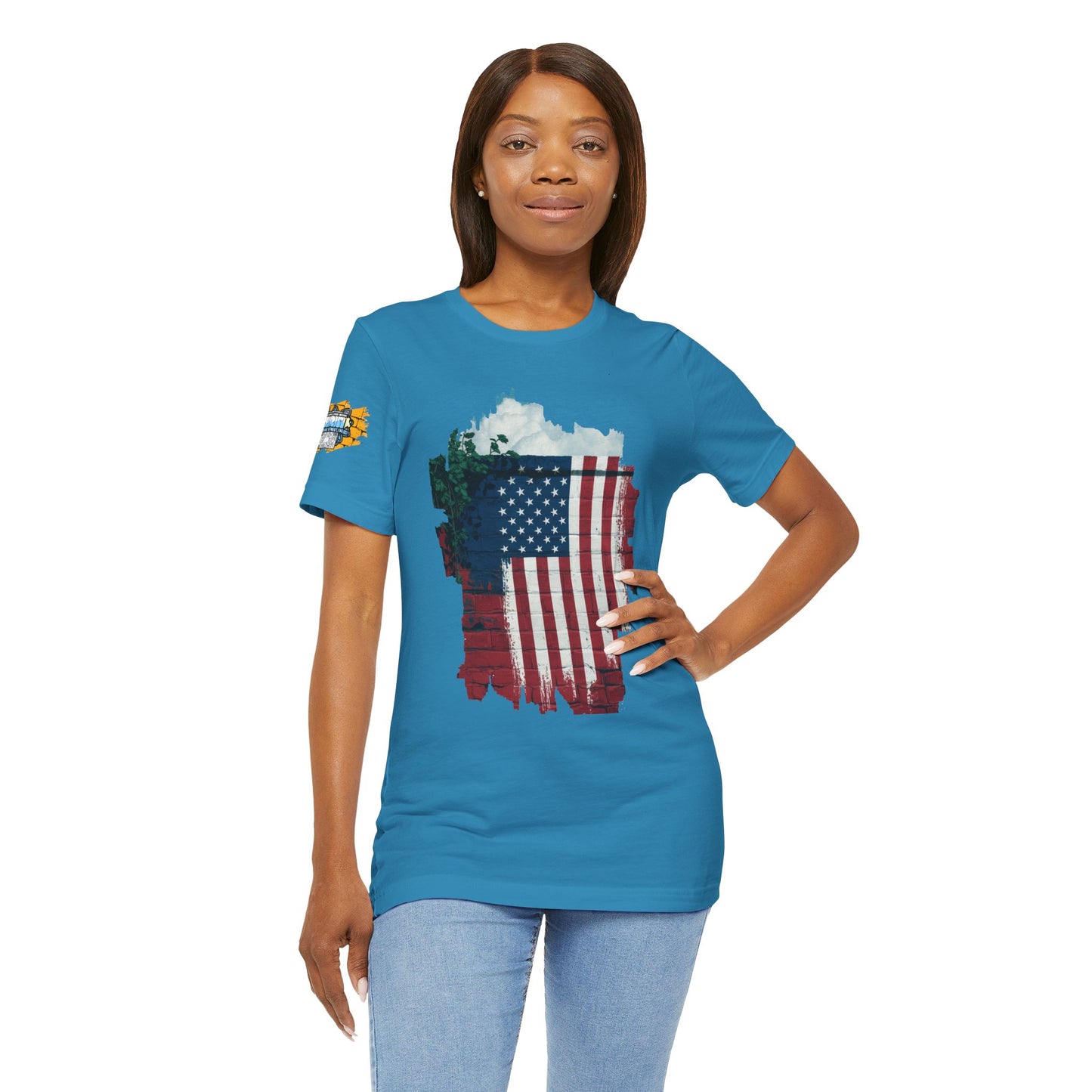 American flag tee