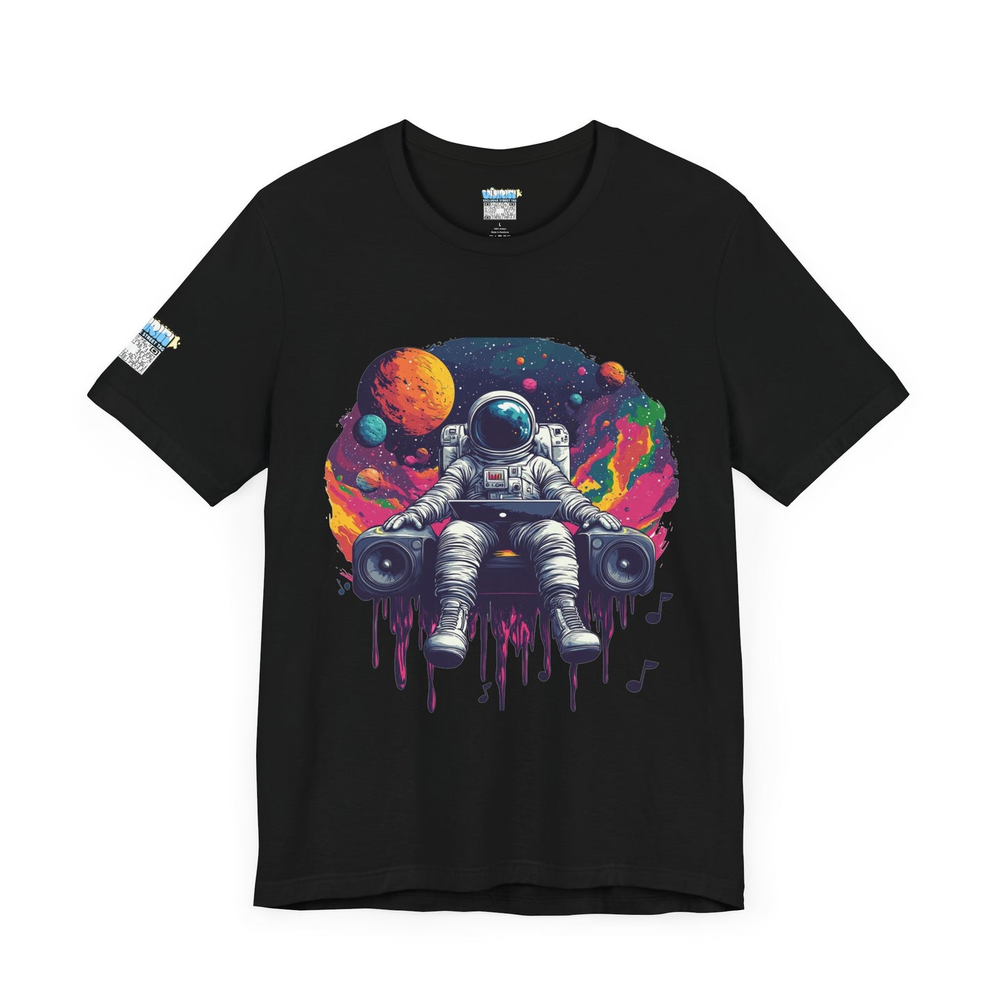 Cosmic Beats Astronaut Tee - Unisex Short Sleeve T-Shirt