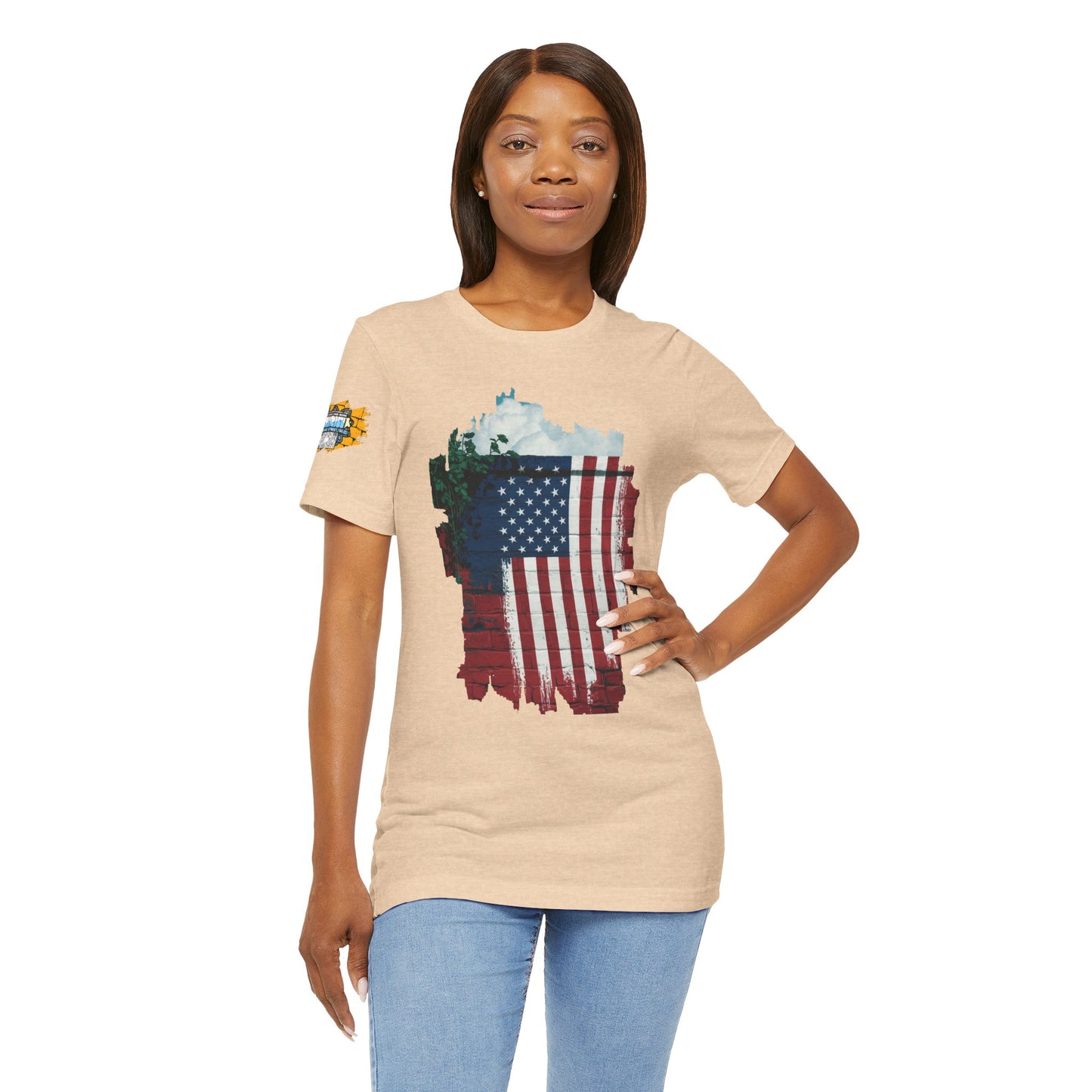 American flag tee