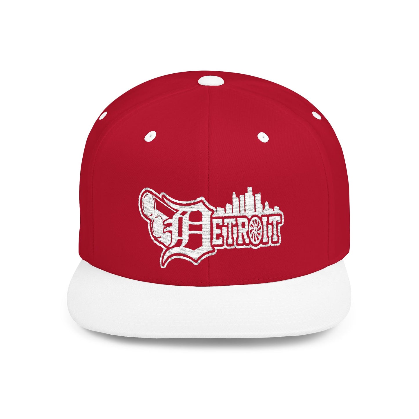 Big pipes detroit Flat Bill Snapback