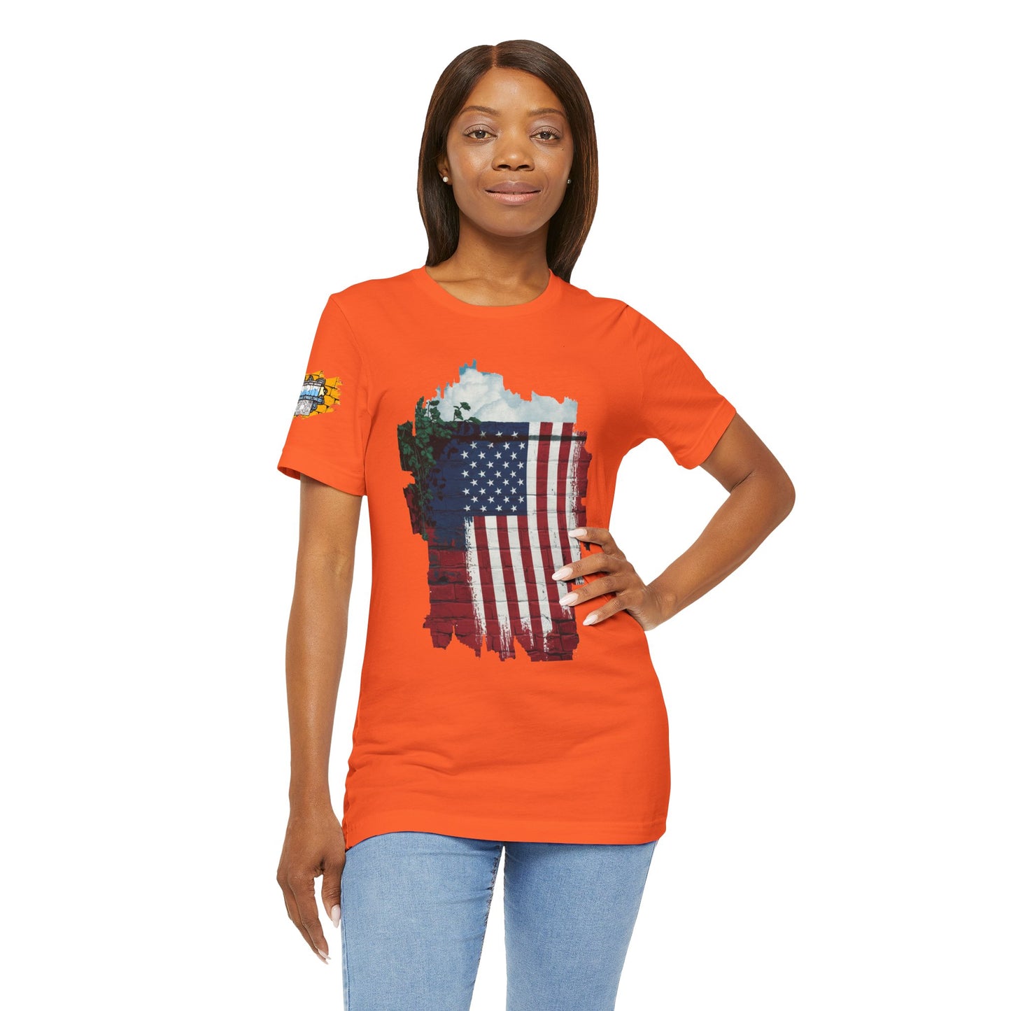 American flag tee