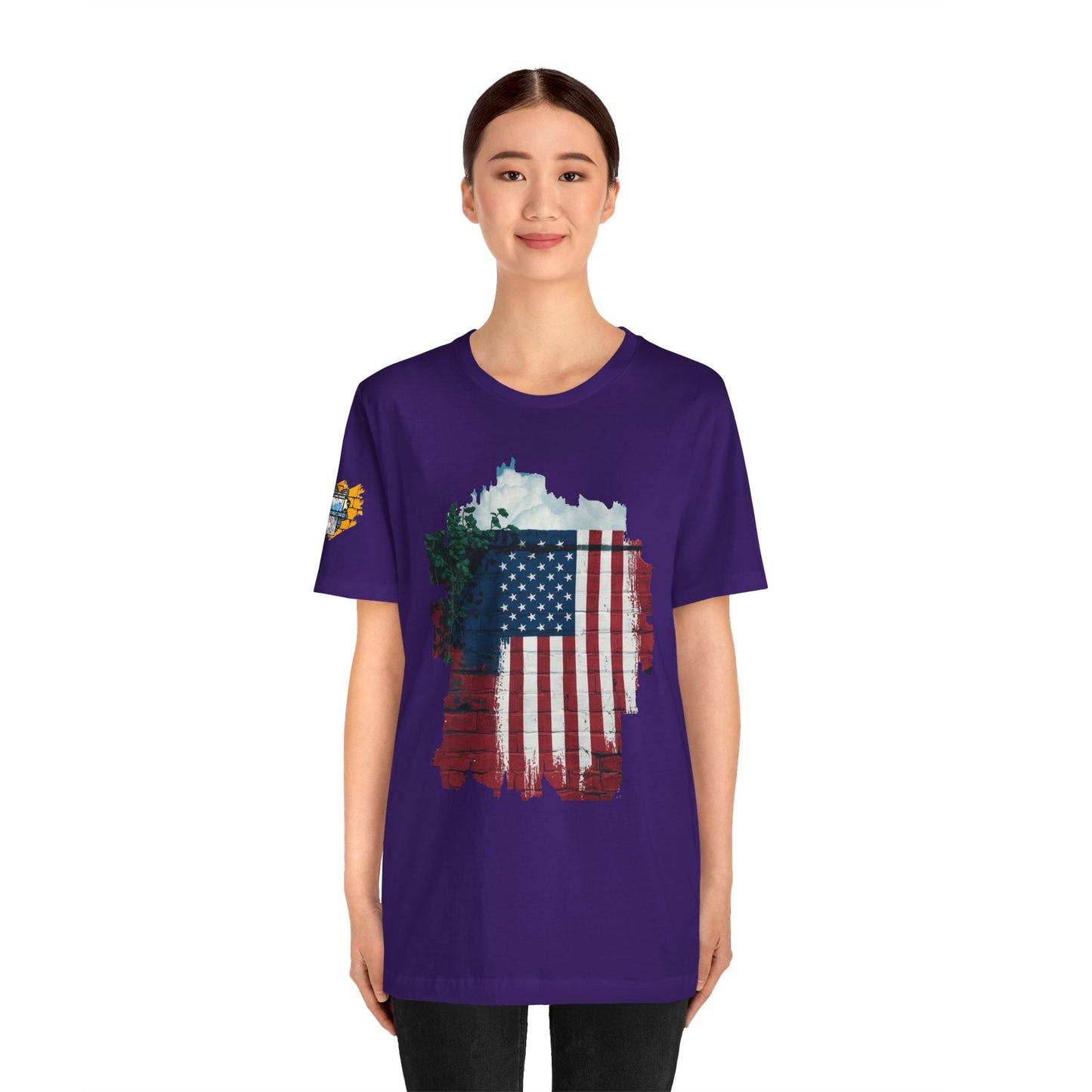 American flag tee