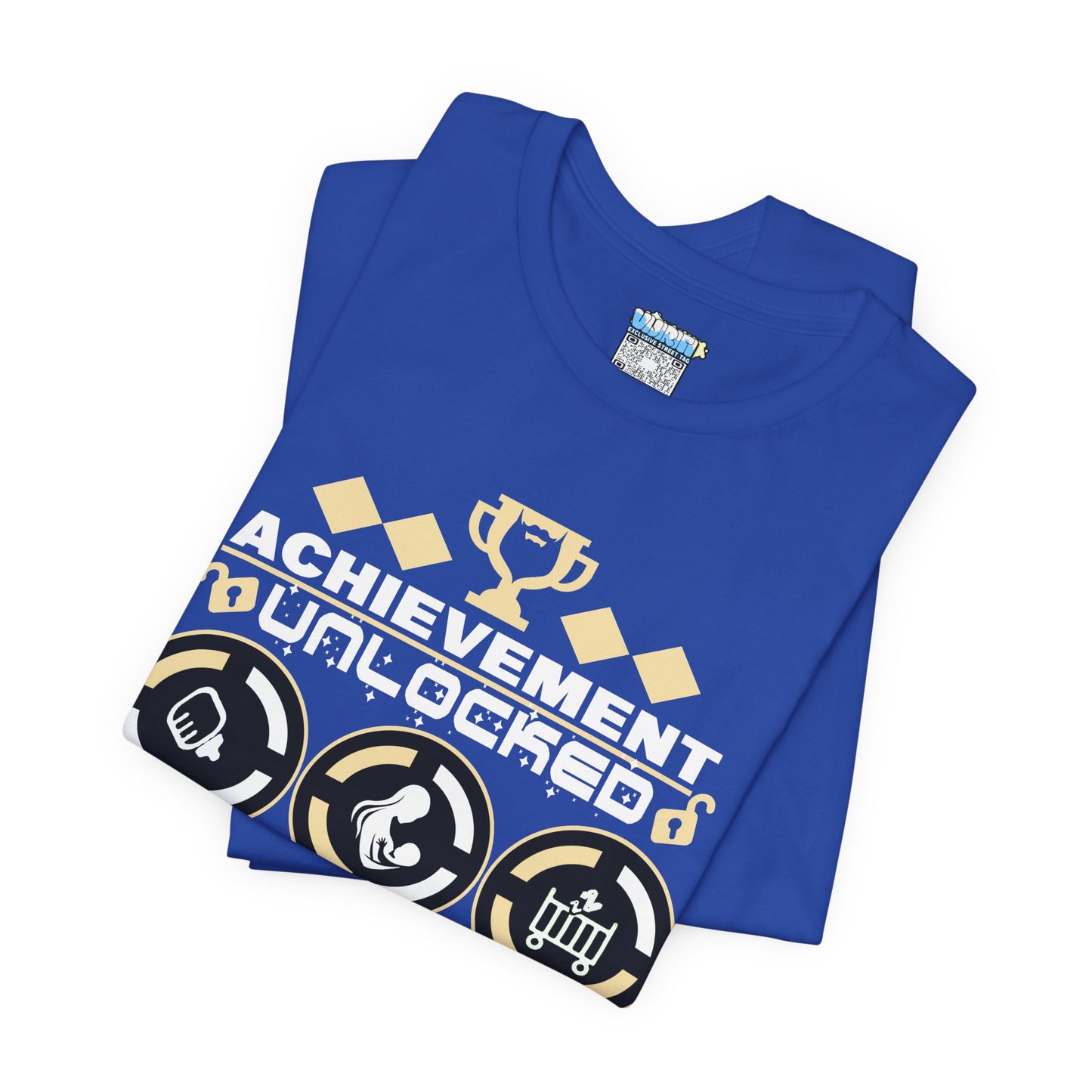 Achievement Unlocked Fatherhood T-Shirt - Unisex Short Sleeve Tee for New Dads