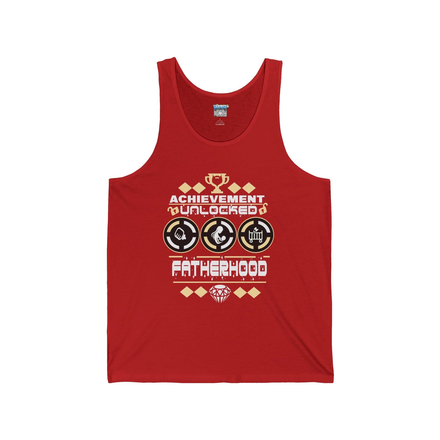 Achievement Unlocked Fatherhood Unisex Jersey Tank Top