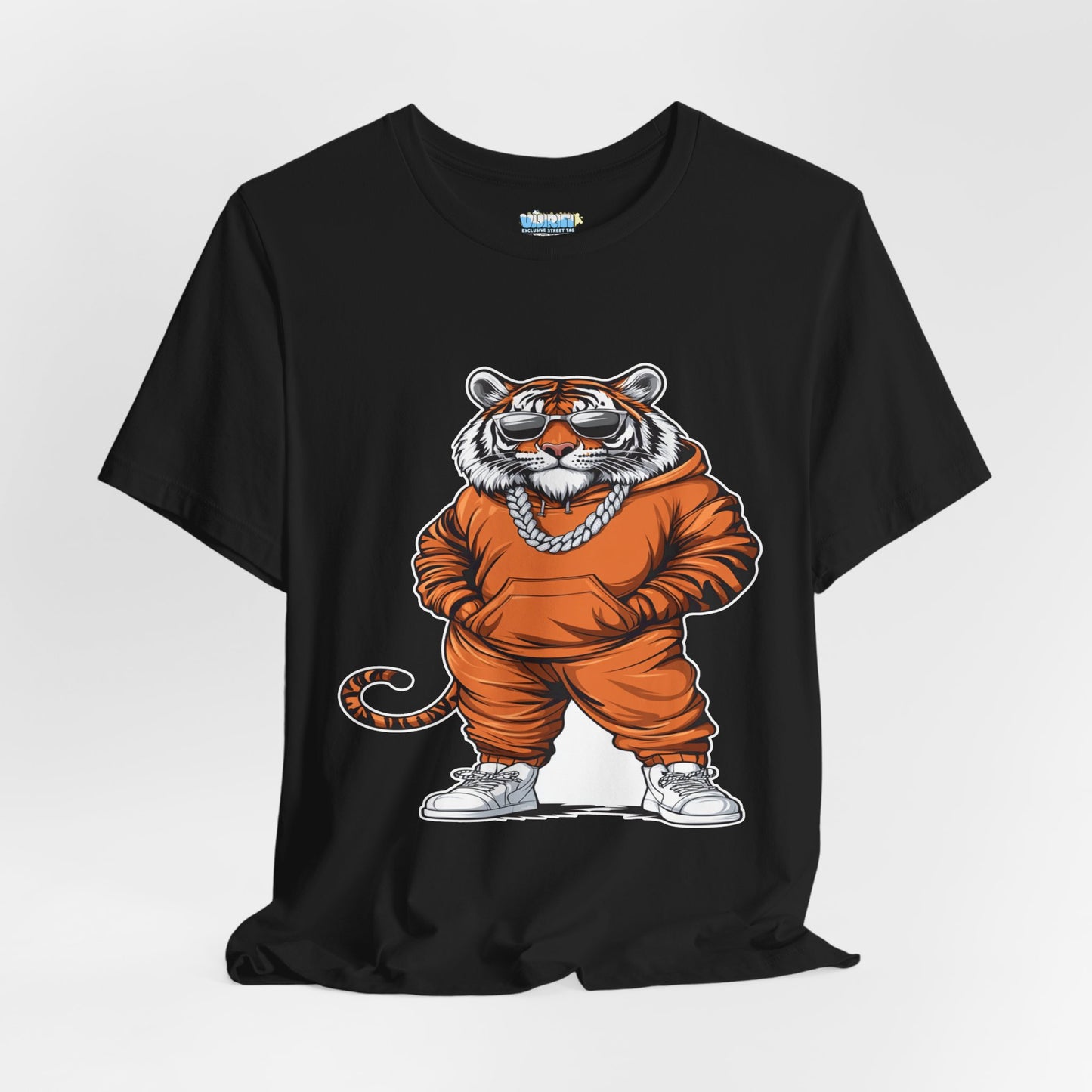 Cool Cat Graphic Tee - Jersey Short Sleeve T-Shirt for Animal Lovers